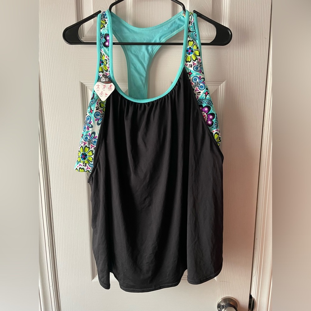NWT ZeroXposur Tankini size 2X